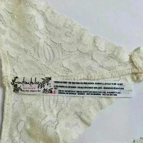 Intimately Free People Cream Off-White Lace Bralette Racerback Women's S - Picture 2 of 5